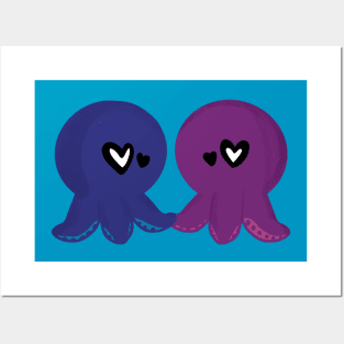 Octopus Valentines Posters and Art